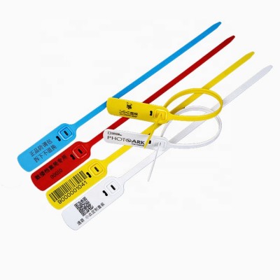 Wholesale Custom Logo Logistics Lead Seal Anti-disassembly Cable Tie Tags For Cargo