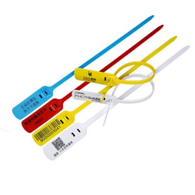 Wholesale Custom Logo Logistics Lead Seal Anti-disassembly Cable Tie Tags For Cargo